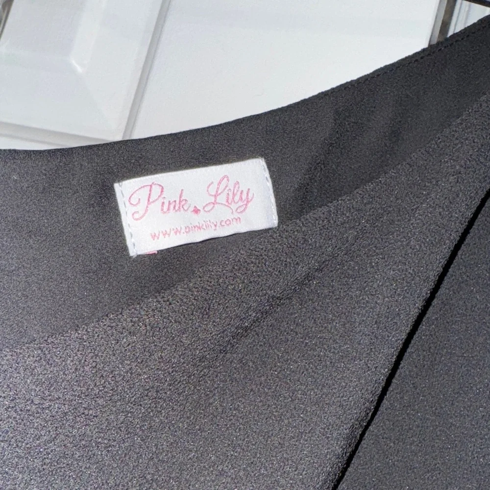 Pink Lily Black One-Shoulder Dress - Picture 4 of 5